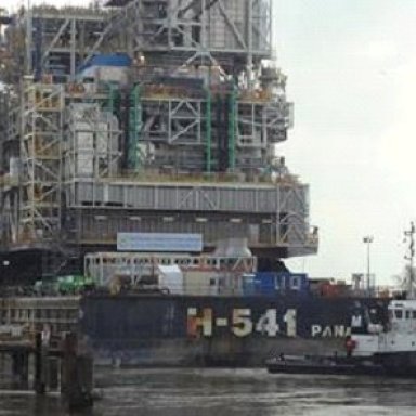 Talisman Sinopec UK’s new Montrose platform heads for the North Sea